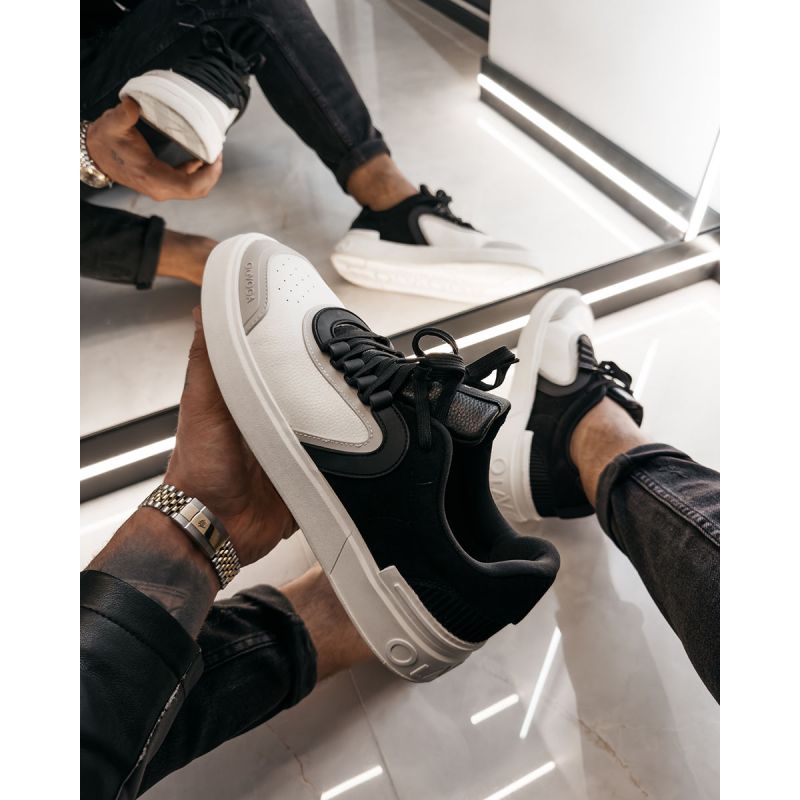 Buty męskie OLAVOGA JANK 2026 czerń/beż - FashionPlace - 1