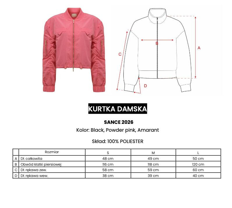 Kurtka damska OLAVOGA SANCE 2026 amarant