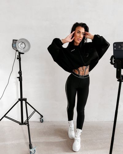 Legginsy OLAVOGA GLITZ 2026 czerń - FashionPlace - 1