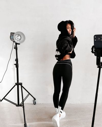 Legginsy OLAVOGA GLITZ 2026 czerń - FashionPlace - 2