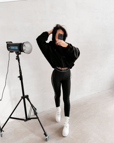 Legginsy OLAVOGA GLITZ 2026 czerń - FashionPlace - 6