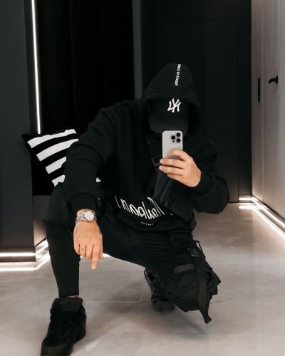 Bluza męska OLAVOGA GROUND 2026 czerń - FashionPlace - 2