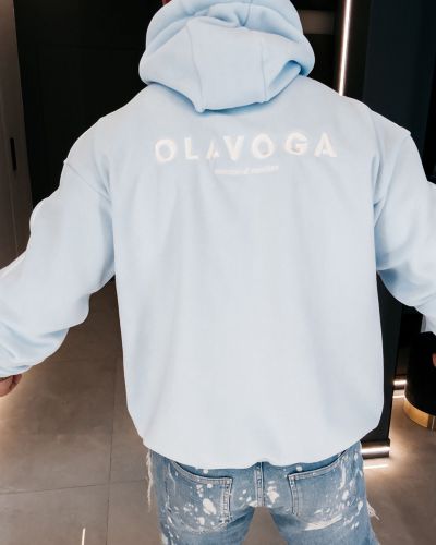 Bluza męska OLAVOGA PLUME 2026 jasno niebieska - FashionPlace - 2