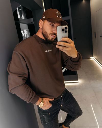 Bluza męska OLAVOGA FLASH 2026 brąz - FashionPlace - 1