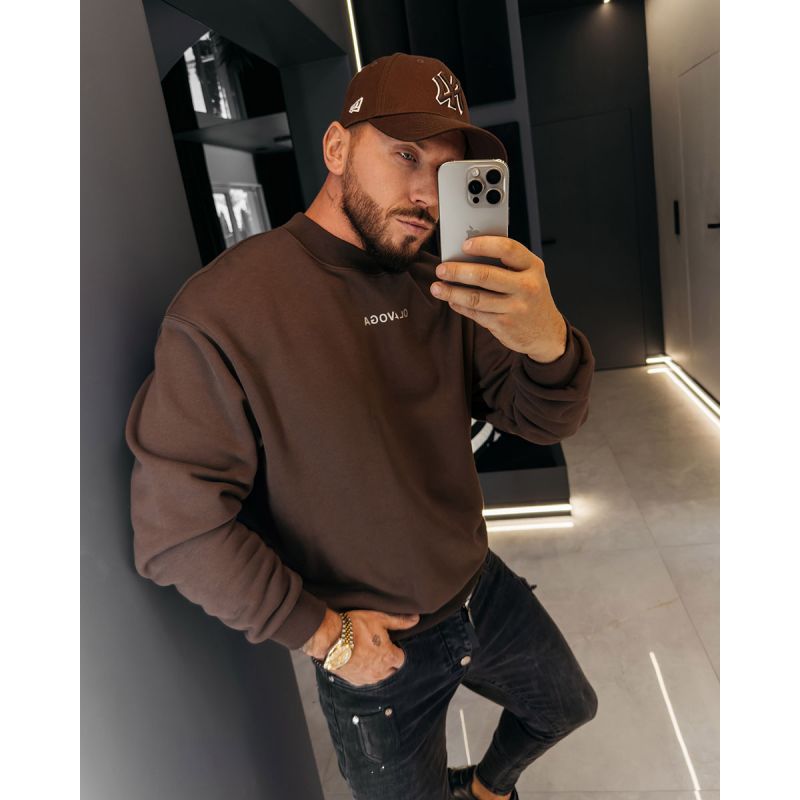 Bluza męska OLAVOGA FLASH 2026 brąz - FashionPlace - 1