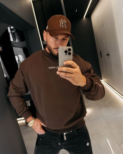 Bluza męska OLAVOGA FLASH 2026 brąz - FashionPlace - 2