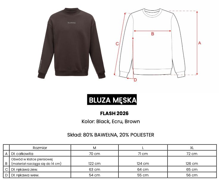 Bluza męska OLAVOGA FLASH 2026 brąz
