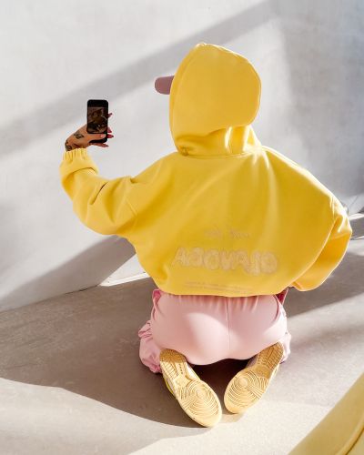 Bluza damska OLAVOGA LASANA 2026 żółta - FashionPlace - 2