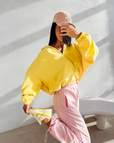 Bluza damska OLAVOGA LASANA 2026 żółta - FashionPlace - 4