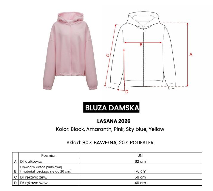 Bluza damska OLAVOGA LASANA 2026 róż