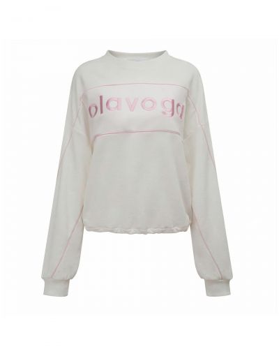 Bluza damska OLAVOGA MELLOW 2026 ecru - FashionPlace - 4