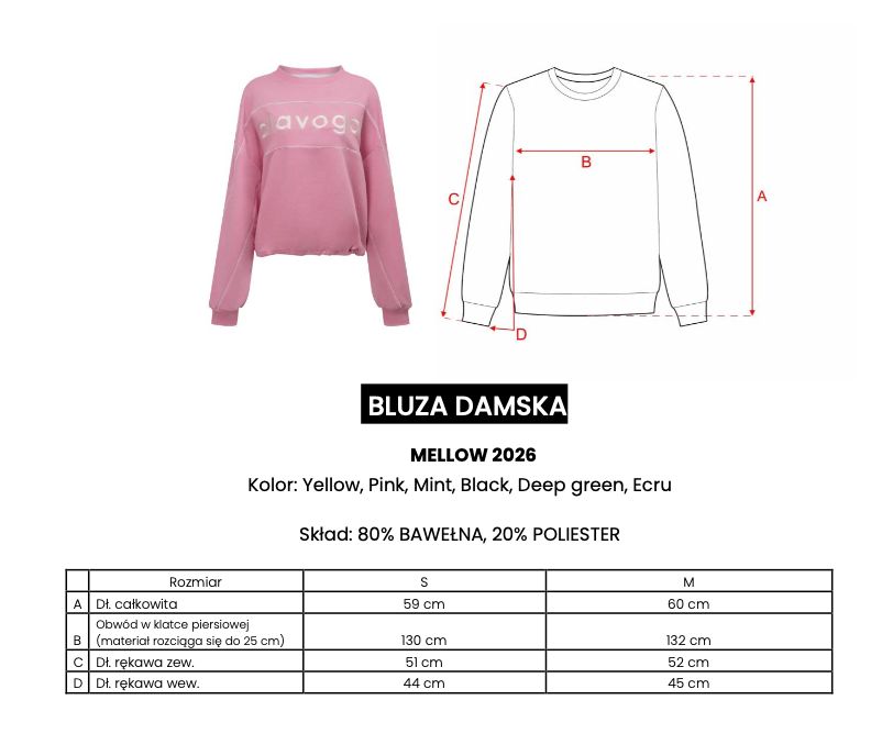 Bluza damska OLAVOGA MELLOW 2026 mięta