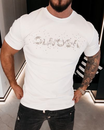 T-shirt męski OLAVOGA BIX 2026 ecru - FashionPlace - 3