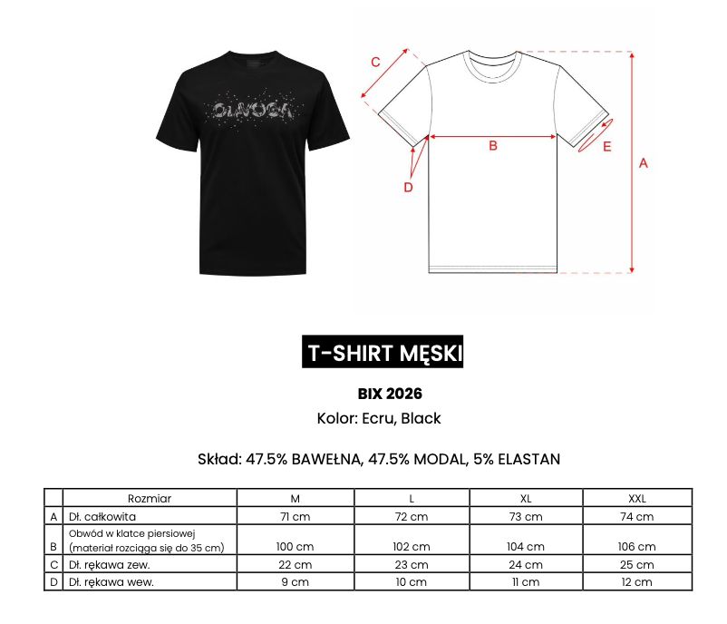 T-shirt męski OLAVOGA BIX 2026 ecru