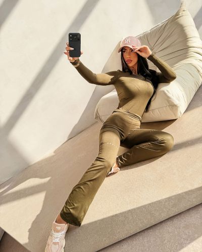 Komplet damski OLAVOGA UNWIND 2026 khaki - FashionPlace - 3