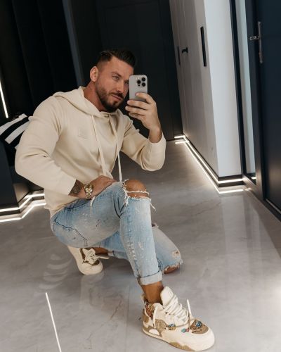 Bluza męska OLAVOGA DARU 2026 ecru - FashionPlace - 2