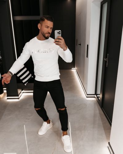 Bluza męska OLAVOGA BARDI 2026 ecru - FashionPlace - 2