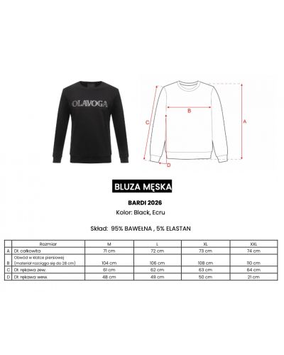Bluza męska OLAVOGA BARDI 2026 ecru - FashionPlace - 5