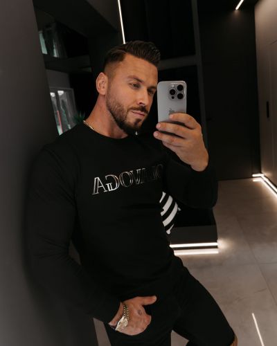 Bluza męska OLAVOGA BARDI 2026 czerń - FashionPlace - 2