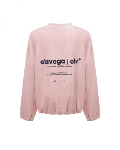 Bluza damska OLAVOGA VELVORA 2026 brudny róż - FashionPlace - 8