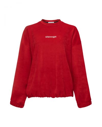 Bluza damska OLAVOGA VELVORA 2026 czerwień - FashionPlace - 5