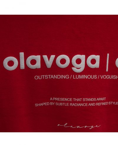 Bluza damska OLAVOGA VELVORA 2026 czerwień - FashionPlace - 7