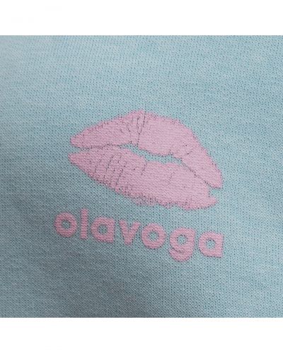Bluza damska OLAVOGA LUCKY MINDSET 2026 baby blue - FashionPlace - 6