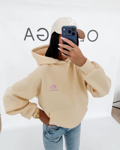 Bluza damska OLAVOGA LUCKY MINDSET 2026 kokosowa - FashionPlace - 5