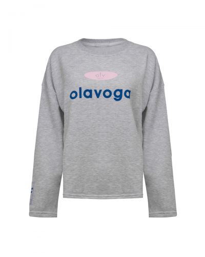 Bluza damska OLAVOGA URBAN ROYAL 2026 szara - FashionPlace - 4