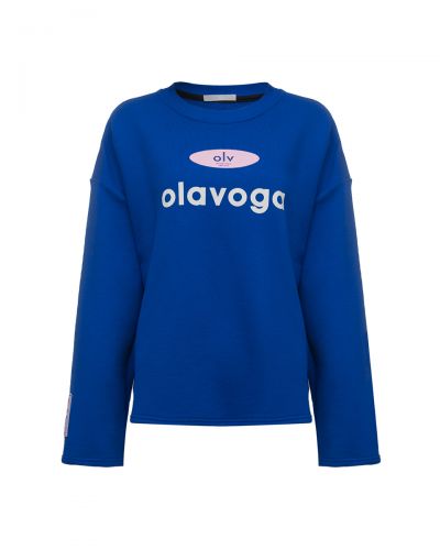 Bluza damska OLAVOGA URBAN ROYAL 2026 niebieska - FashionPlace - 4