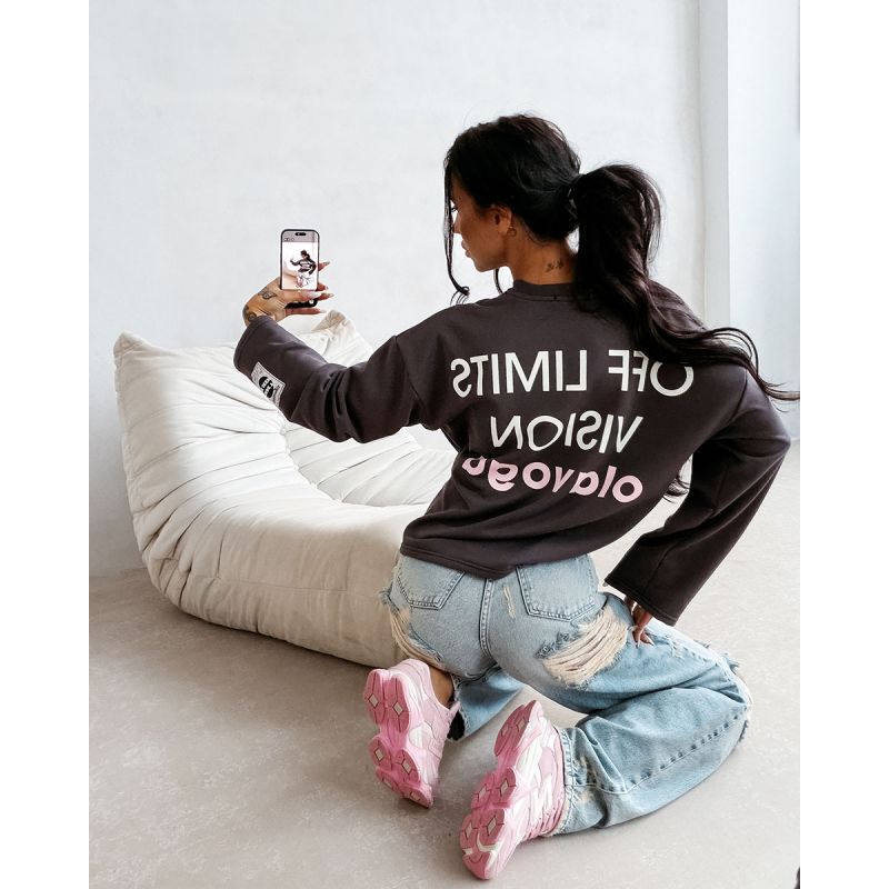 Bluza damska OLAVOGA URBAN ROYAL 2026 grafit - FashionPlace - 1