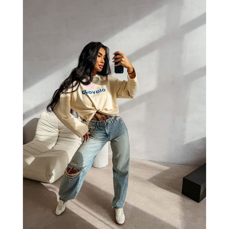 Bluza damska OLAVOGA URBAN ROYAL 2026 kokosowa - FashionPlace - 1