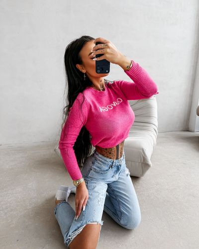 Sweter damski OLAVOGA ZAIO 2026 amarant - FashionPlace - 2