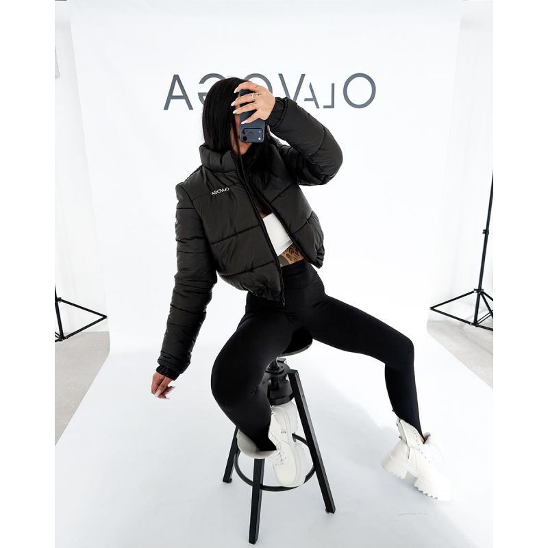 Kurtka damska OLAVOGA PUFFA 2026 czerń - FashionPlace - 1