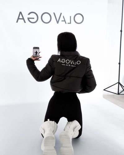 Kurtka damska OLAVOGA PUFFA 2026 czerń - FashionPlace - 2