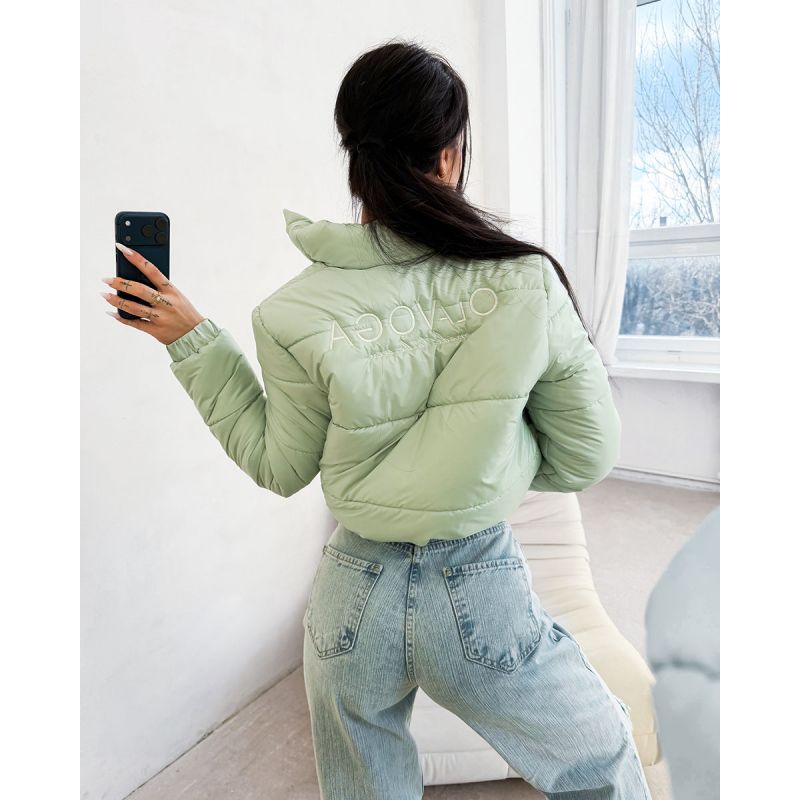 Kurtka damska OLAVOGA PUFFA 2026 zielona - FashionPlace - 1
