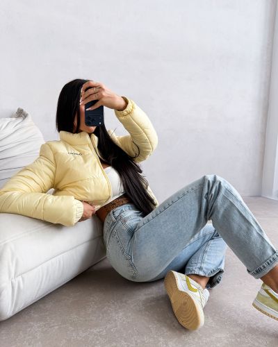 Kurtka damska OLAVOGA PUFFA 2026 żółta - FashionPlace - 3