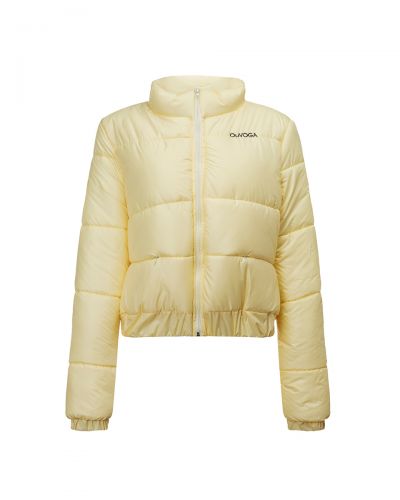 Kurtka damska OLAVOGA PUFFA 2026 żółta - FashionPlace - 4