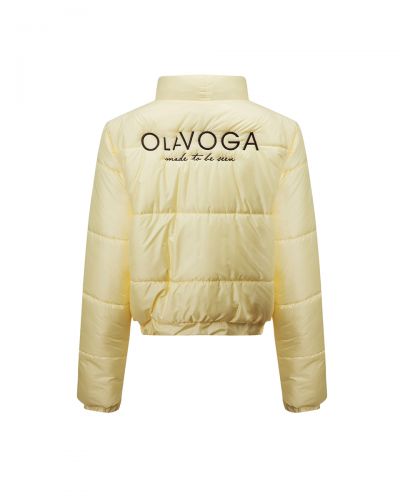 Kurtka damska OLAVOGA PUFFA 2026 żółta - FashionPlace - 7