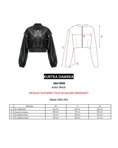 Kurtka damska OLAVOGA SAO 2026 czerń - FashionPlace - 9