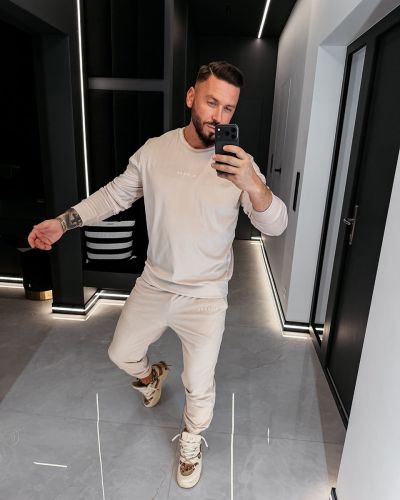 Komplet męski OLAVOGA LEGACY 2026 beż - FashionPlace - 1