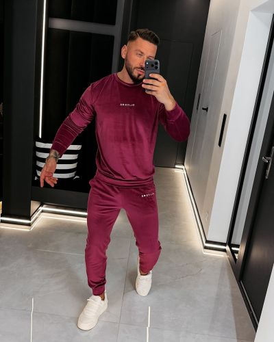 Komplet męski OLAVOGA LEGACY 2026 śliwka - FashionPlace - 1