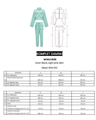 Komplet damski OLAVOGA WOELE 2026 czerń - FashionPlace - 8