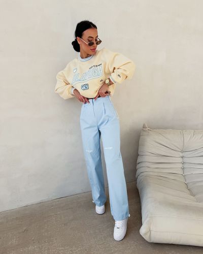 Spodnie damskie OLAVOGA SIRA 2026 sky blue - FashionPlace - 2