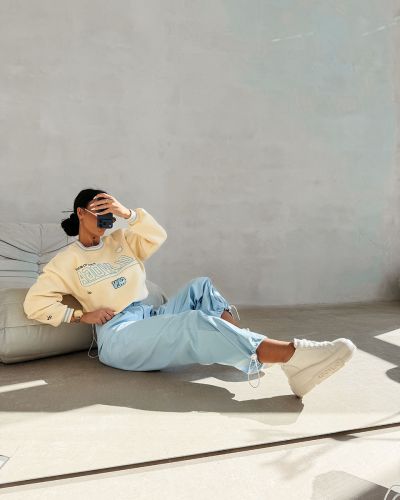Spodnie damskie OLAVOGA SIRA 2026 sky blue - FashionPlace - 4