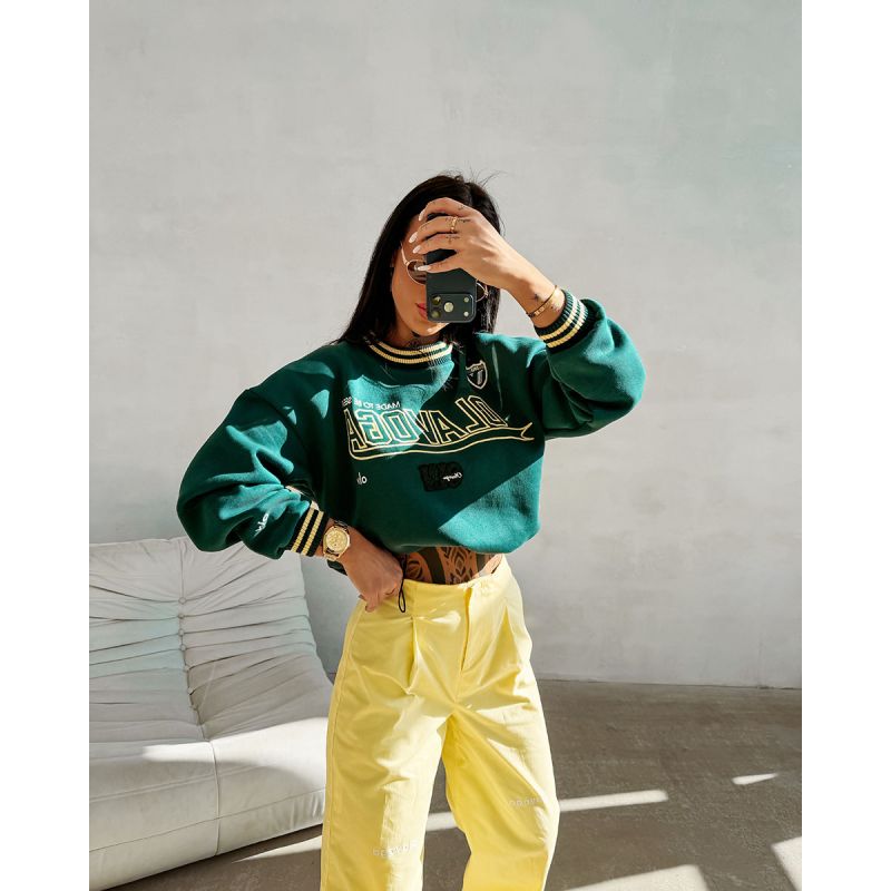 Bluza damska OLAVOGA VESA 2026 butelkowa zieleń - FashionPlace - 1