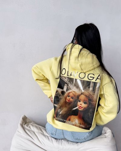 Bluza damska OLAVOGA RUNAWAY 2026 żółta - FashionPlace - 3