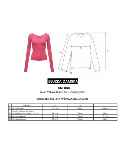 Bluzka damska OLAVOGA LIMI 2026 candy pink - FashionPlace - 8