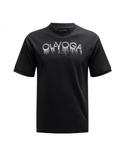 T-shirt męski OLAVOGA CUON 2026 czerń - FashionPlace - 4