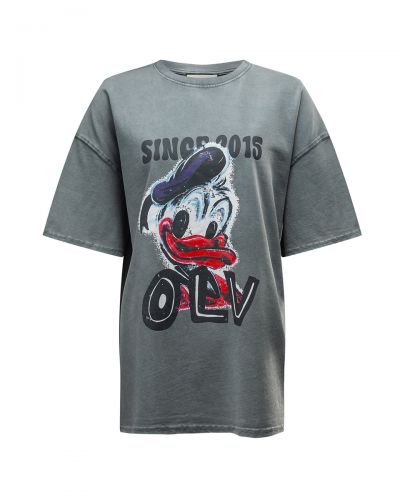 T-shirt damski OLAVOGA MOSE 2026 jasny szary - FashionPlace - 4